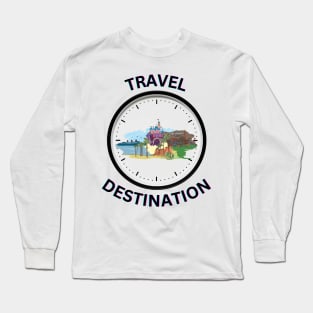 Travel to Hollywood Los Angeles Long Sleeve T-Shirt